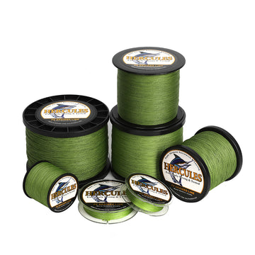 2000M 2187Yds Army Green 6lb-100lb HERCULES PE Braid Fishing Line 4 Strands HERCULES